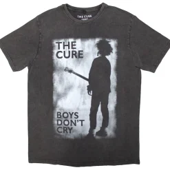 Outlet The Cure: Boys Don't Cry B&W - Stone wash T-paita T-Paidat|Bändipaidat