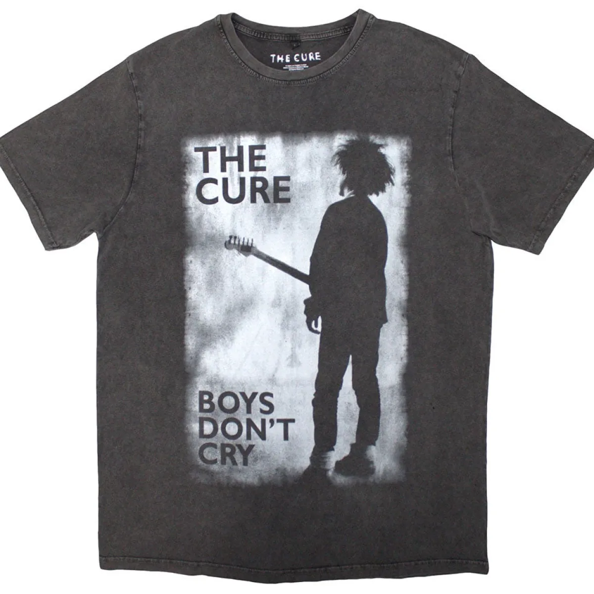 Outlet The Cure: Boys Don't Cry B&W - Stone wash T-paita T-Paidat|Bändipaidat