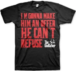 Hot The Godfather I'm gonna make him an offer - T-paita, musta Kummisetä|T-Paidat