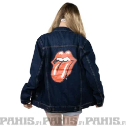 Hot The Rolling Stones Classic Tongue - Unisex Farkkutakki Takit|Takit