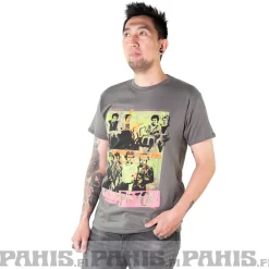 Online The Sex Pistols: Band Green montage - T-paita, charcoal Sex Pistols|T-Paidat