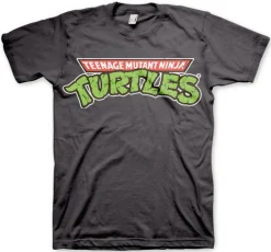 TMNT Classic Logo - T-paita, tumman harmaa T-Paidat|T-Paidat