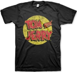 Outlet Tom & Jerry Washed logo - T-paita Tom And Jerry|T-Paidat