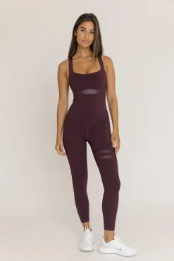 Sale Nicole Jumpsuit - haalari, Burgundy Purple Sport|Haalarit Ja Bodyt