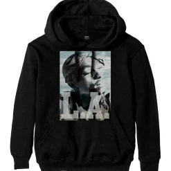 Discount Tupac LA Skyline - Huppari, musta Hupparit|Bändipaidat