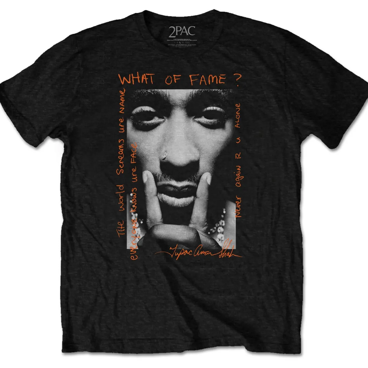 Hot Tupac What Of Fame? - T-paita Bändipaidat|Tupac