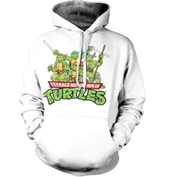 Best Turtles Distresses Group - huppari, valkoinen Hupparit|Hupparit