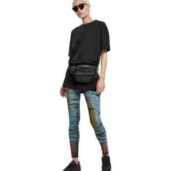 Cotton Tie Dye High Waist - legginsit, black Leggingsit|Hippikamaa
