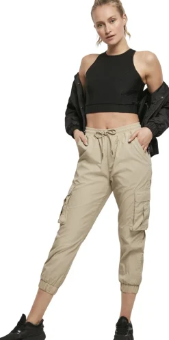 Cropped Shiny Rip - Toppi, musta Urban Wear Katukamaa|Sport