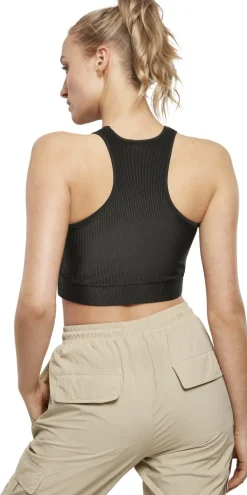 Cropped Shiny Rip - Toppi, musta Urban Wear Katukamaa|Sport