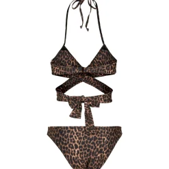 Online Draped Pattern - Bikinit, brown leo Urban Wear Katukamaa|Uima-Asut