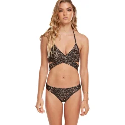 Online Draped Pattern - Bikinit, brown leo Urban Wear Katukamaa|Uima-Asut