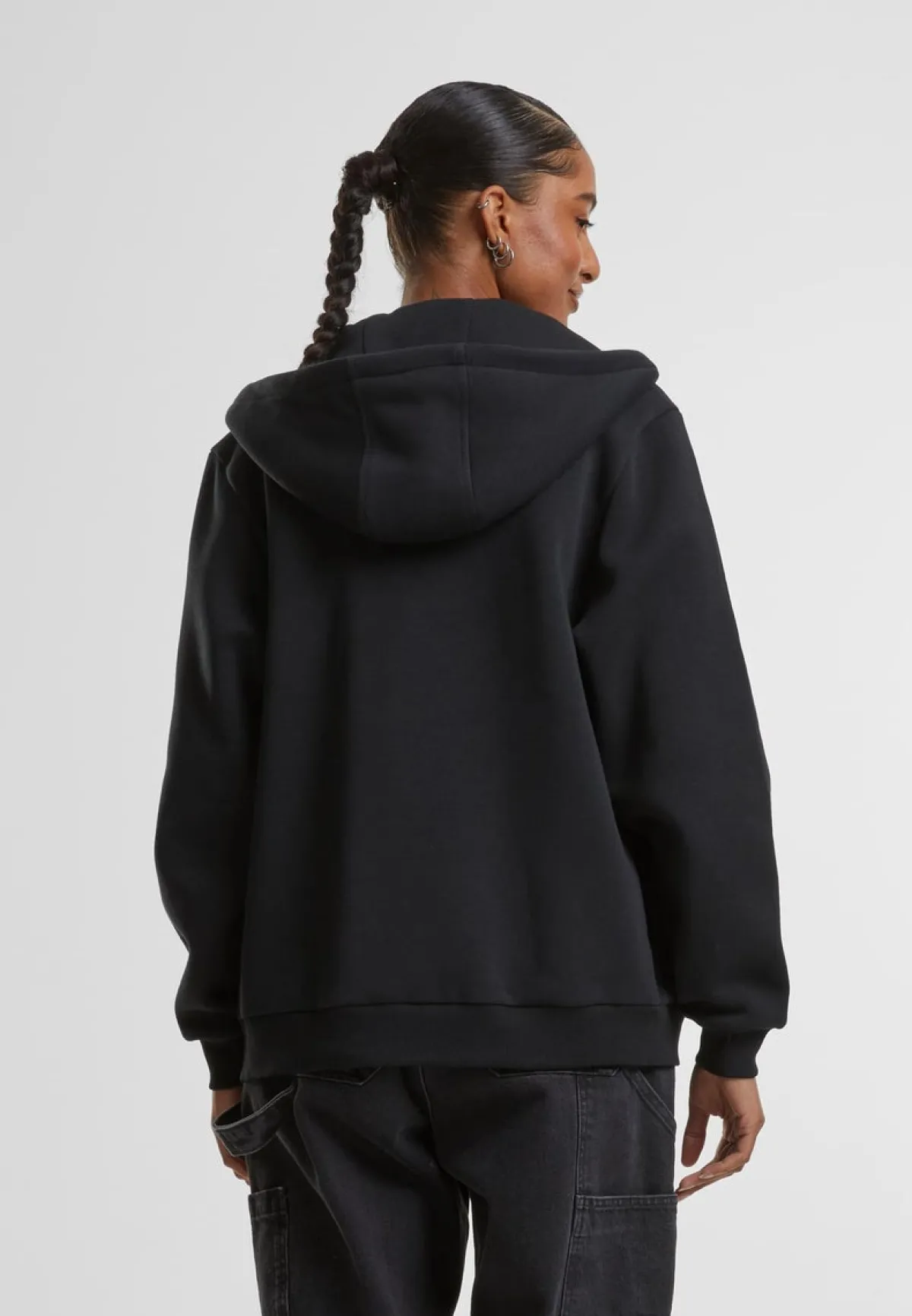 Online Fluffy - Vetoketjuhuppari, musta Urban Wear Katukamaa|Sport