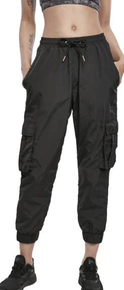 Online High Waist Crinkle Nylon Cargo Pants -Naisten reisitaskuhousut Reisitaskuhousut|Urban Wear Katukamaa