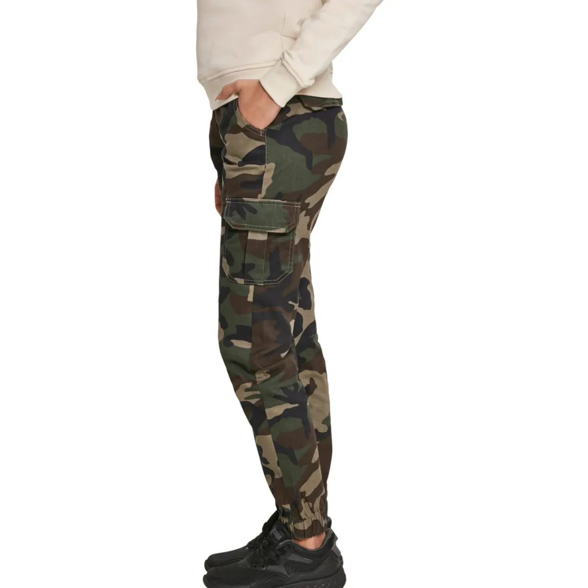 Discount High Waist - Naisten reisitaskuhousut, woodcamo Reisitaskuhousut|Urban Wear Katukamaa
