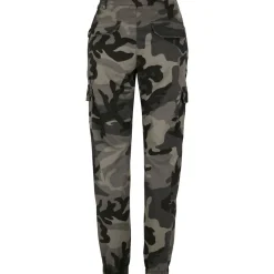 Clearance High Waist - Naisten reisitaskuhousut, darkcamo Reisitaskuhousut|Urban Wear Katukamaa