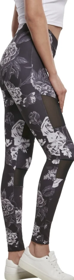 Discount Ladies Tech Mesh AOP - Leggings, darkflower Leggingsit|Sport