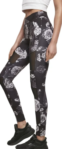 Discount Ladies Tech Mesh AOP - Leggings, darkflower Leggingsit|Sport