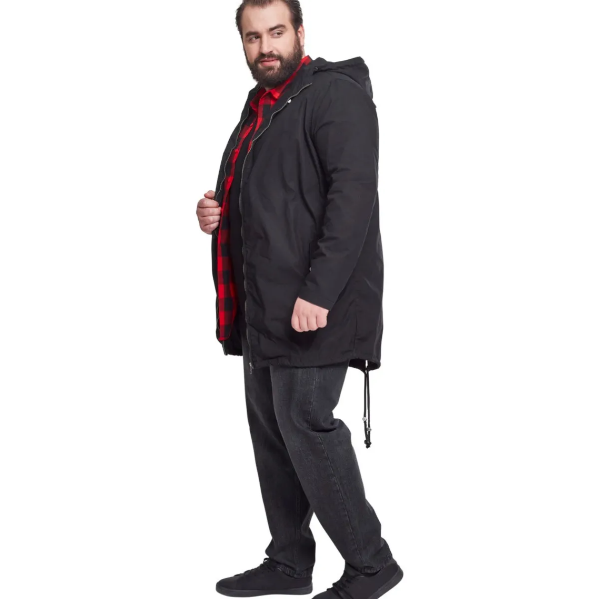 Outlet Light Cotton Parka - Välikausitakki, musta Urban Wear Katukamaa|Takit