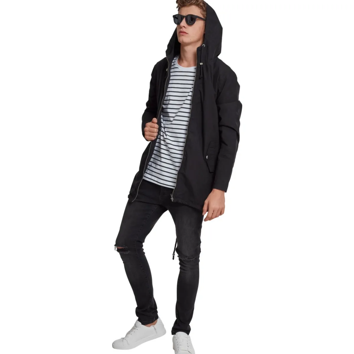 Outlet Light Cotton Parka - Välikausitakki, musta Urban Wear Katukamaa|Takit