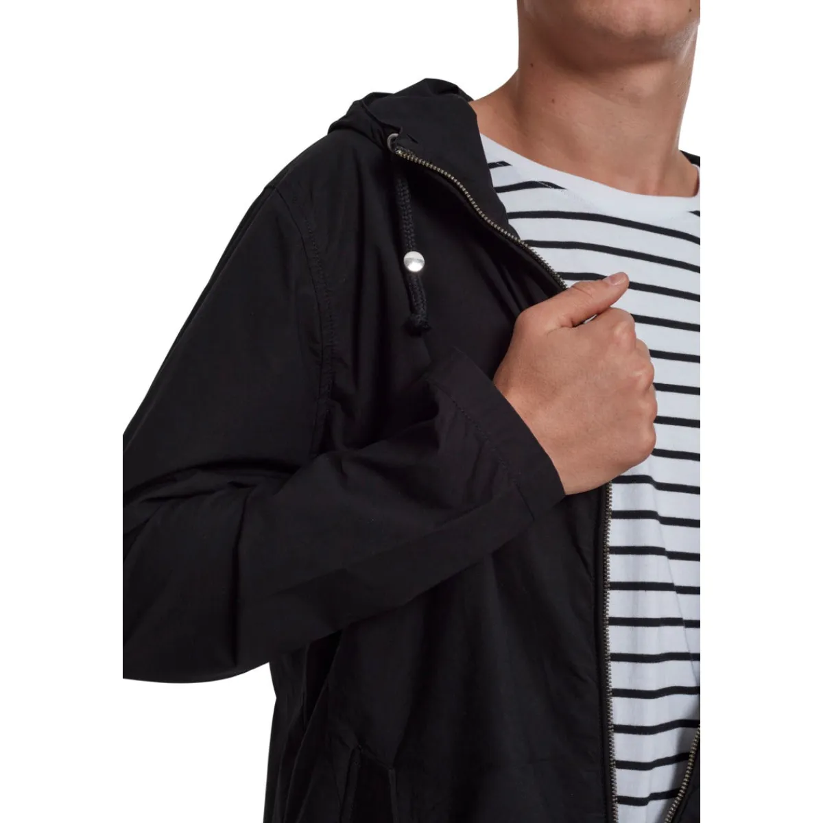 Outlet Light Cotton Parka - Välikausitakki, musta Urban Wear Katukamaa|Takit