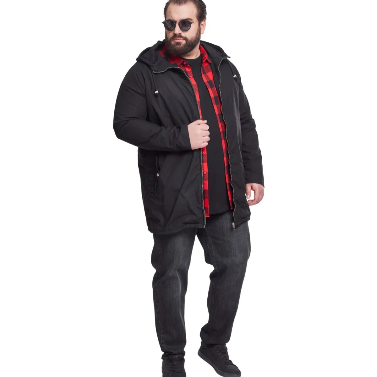 Outlet Light Cotton Parka - Välikausitakki, musta Urban Wear Katukamaa|Takit