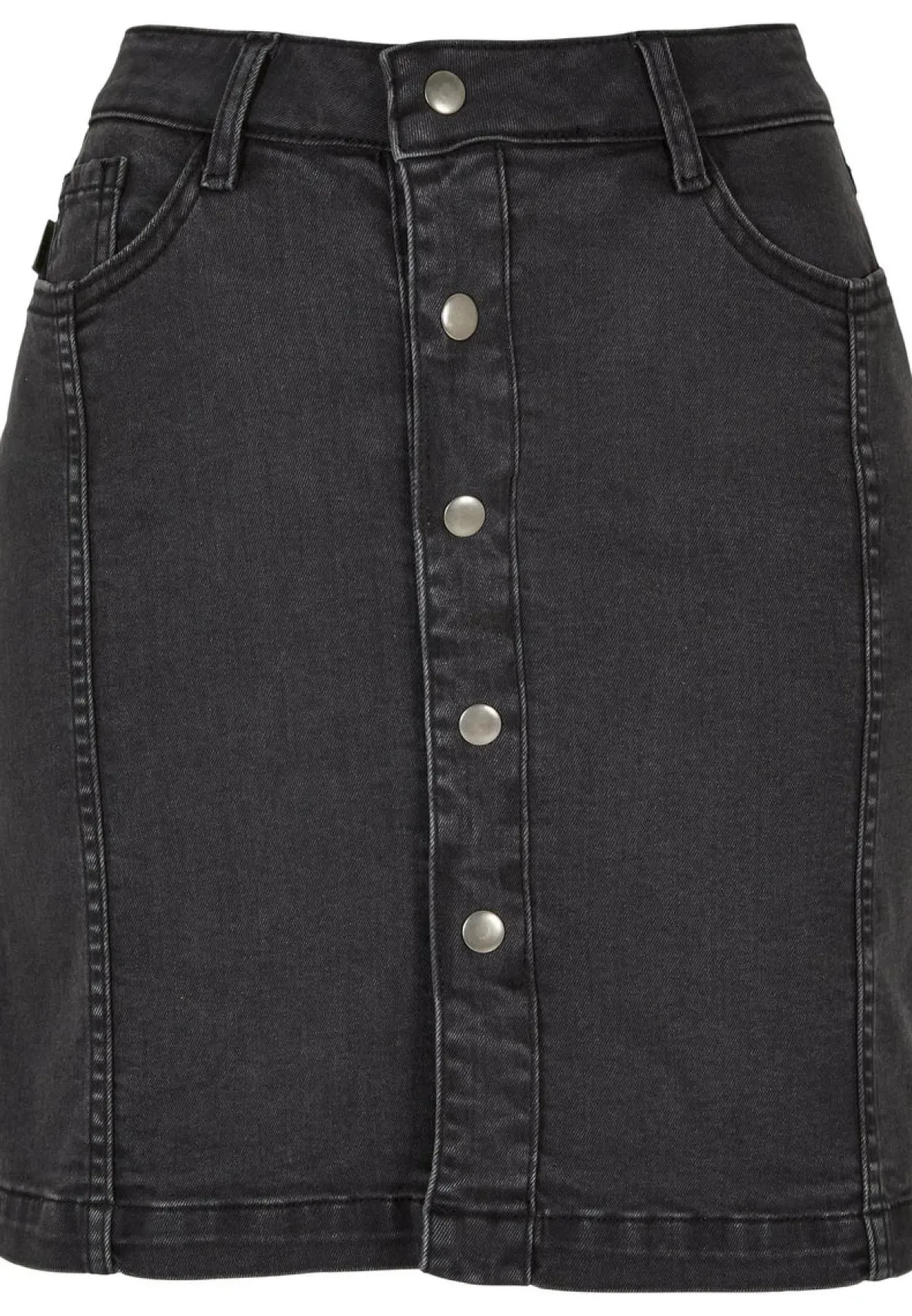 Outlet Organic Stretch Button Denim - Farkkuhame, black Hameet|Urban Wear Katukamaa