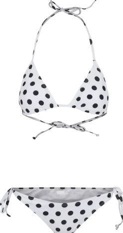 Hot Pattern - Bikinit, polka dot white Uima-Asut|Urban Wear Katukamaa