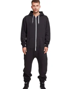 Clearance Sweat Jumpsuit - Miesten Collegehaalari, musta Vapaa-Ajan Housut|Hupparit