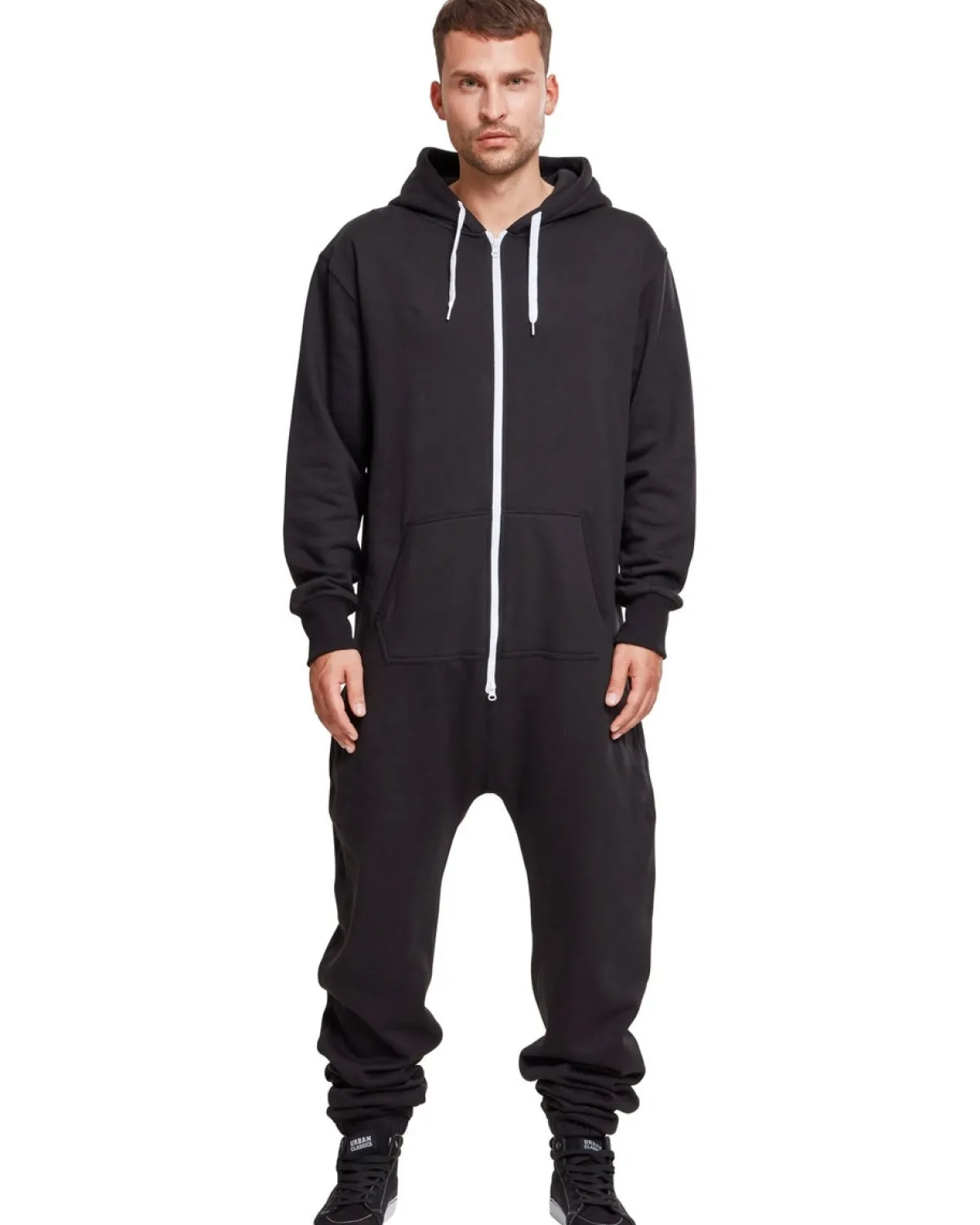 Clearance Sweat Jumpsuit - Miesten Collegehaalari, musta Vapaa-Ajan Housut|Hupparit