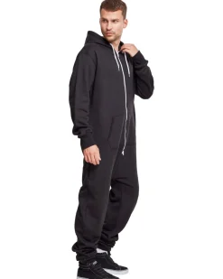 Clearance Sweat Jumpsuit - Miesten Collegehaalari, musta Vapaa-Ajan Housut|Hupparit