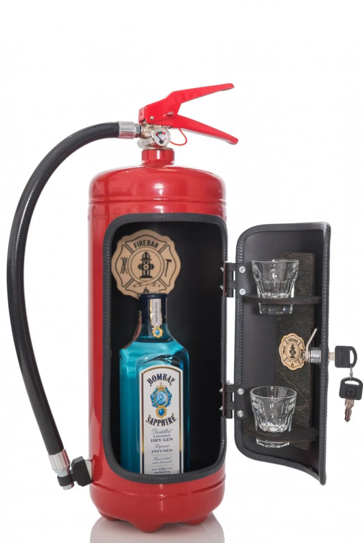 Outlet Vaahtosammutin Baarikaappi - Firebar (Red) Hyllyt & Säilytys|60-Vuotiaalle
