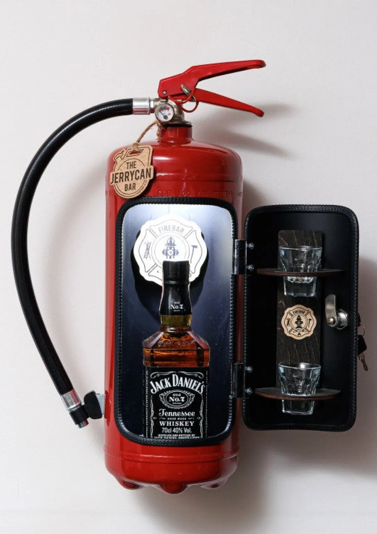 Outlet Vaahtosammutin Baarikaappi - Firebar (Red) Hyllyt & Säilytys|60-Vuotiaalle