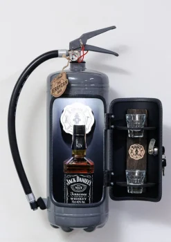 Outlet Vaahtosammutin Baarikaappi - Firebar (Gray) Juoma- Ja Shottilasit|Hyllyt & Säilytys