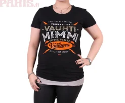 Outlet Vauhtimimmi Lady Fit T-paita / T-paita Asenne T-Paidat|Bikerit