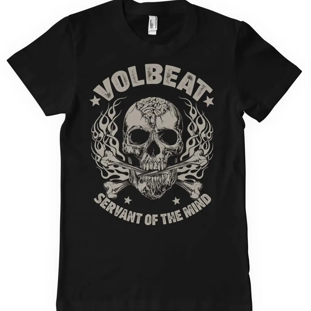 Outlet Volbeat Skull & Crossbones - T-paita Volbeat|T-Paidat