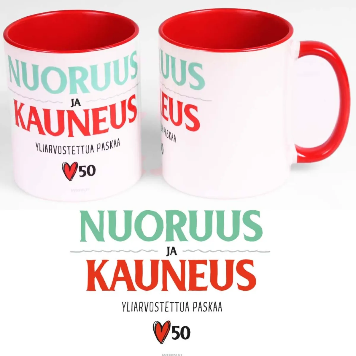 Hot 50 wee, Nuoruus ja Kauneus - Muki Huumorimukit|50-Vuotiaalle