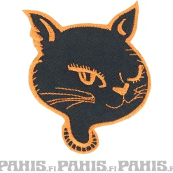 Clearance Winking Miss Cat - kangasmerkki Kissateema|Haalarimerkit