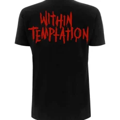 Outlet Within Temptation: Purge Outline (Red Face)- Naisten T-paita T-Paidat|Bändipaidat