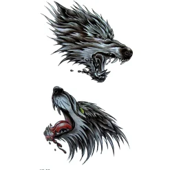 Online Wolves - siirtotatuointi Goottikamaa|Siirtotatuoinnit