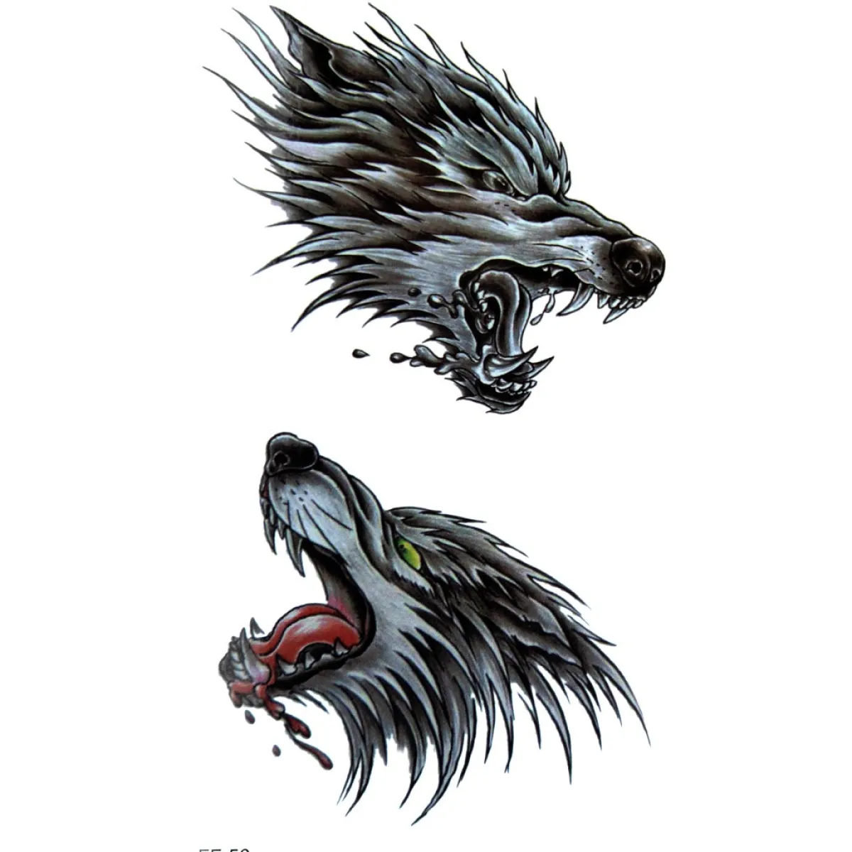 Online Wolves - siirtotatuointi Goottikamaa|Siirtotatuoinnit