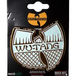 Clearance Wu-Tang Clan: White & gold logo - Pinssi Wu-Tang Clan|Pinssit Ja Rintanapit