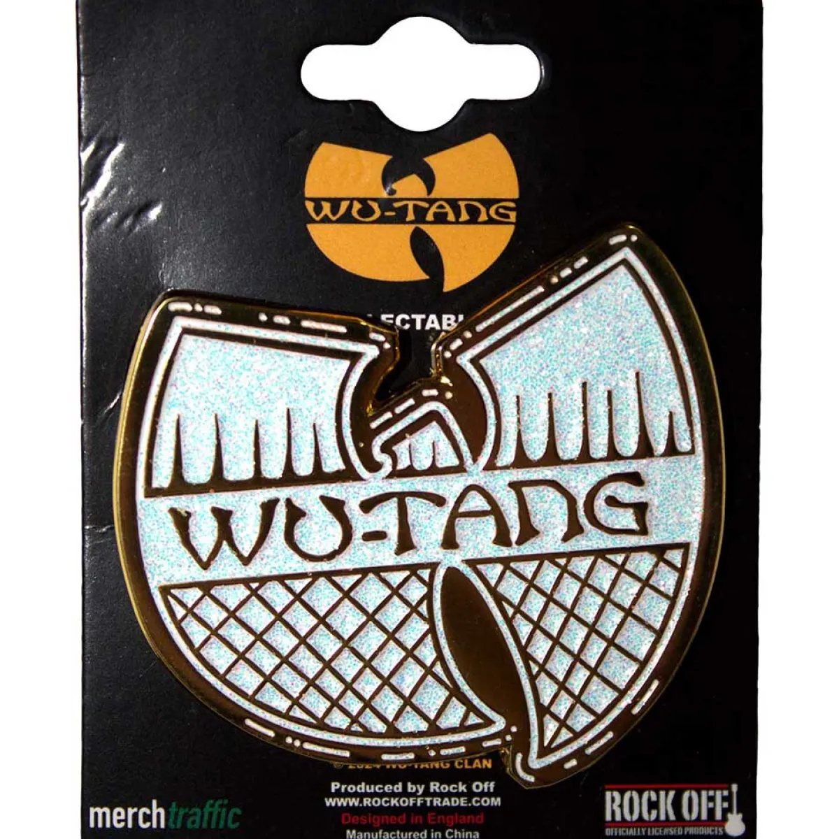 Clearance Wu-Tang Clan: White & gold logo - Pinssi Wu-Tang Clan|Pinssit Ja Rintanapit